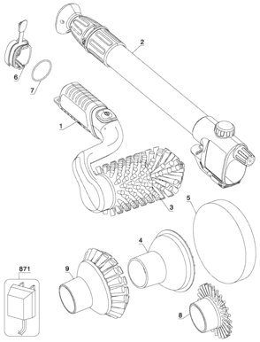 Default Diagram and Parts List for S700 Type 1 Black and Decker Upright Vacuum